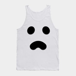 Spooky Ghost Face Tank Top
